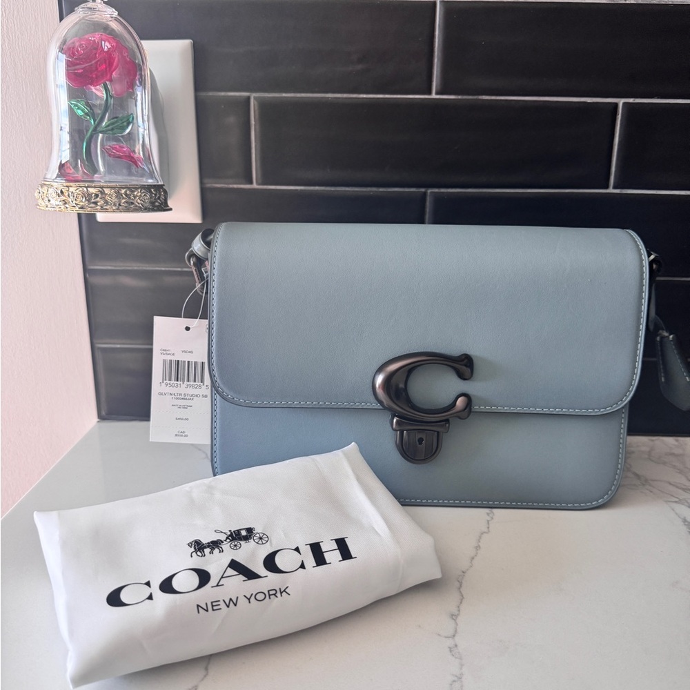🦋COACH Studio Shoulder Bag. Color Sage/Pewter🦋